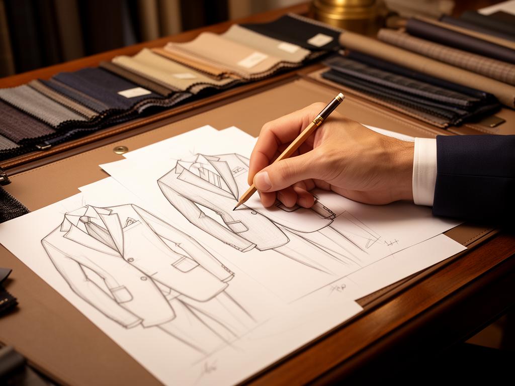 Esquisse de costumes à la main